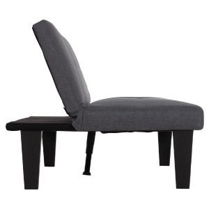 76015 ΚΑΝΑΠΕΣ ΚΡΕΒΑΤΙ 2-ΘΕΣΙΟΣ KORO HM3304.01 ΓΚΡΙ PU ΔΕΡΜΑ 165x75x64Υεκ