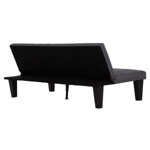 76015 ΚΑΝΑΠΕΣ ΚΡΕΒΑΤΙ 2-ΘΕΣΙΟΣ KORO HM3304.01 ΓΚΡΙ PU ΔΕΡΜΑ 165x75x64Υεκ