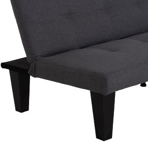 76015 ΚΑΝΑΠΕΣ ΚΡΕΒΑΤΙ 2-ΘΕΣΙΟΣ KORO HM3304.01 ΓΚΡΙ PU ΔΕΡΜΑ 165x75x64Υεκ