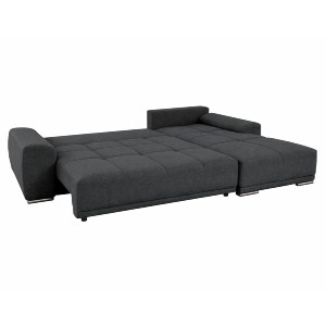 76020 ΚΑΝΑΠΕΣ ΚΡΕΒΑΤΙ ΔΕΞΙΑ ΓΩΝΙΑ COMFYRA HM3336.01R ΓΚΡΙ ΥΦΑΣΜΑ 270x181x75Υεκ