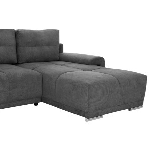 76020 ΚΑΝΑΠΕΣ ΚΡΕΒΑΤΙ ΔΕΞΙΑ ΓΩΝΙΑ COMFYRA HM3336.01R ΓΚΡΙ ΥΦΑΣΜΑ 270x181x75Υεκ
