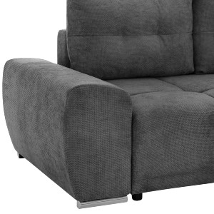 76020 ΚΑΝΑΠΕΣ ΚΡΕΒΑΤΙ ΔΕΞΙΑ ΓΩΝΙΑ COMFYRA HM3336.01R ΓΚΡΙ ΥΦΑΣΜΑ 270x181x75Υεκ