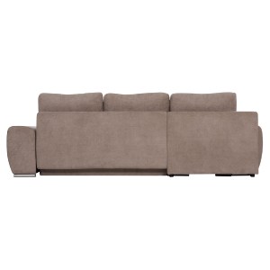 76023 ΚΑΝΑΠΕΣ ΚΡΕΒΑΤΙ ΑΡΙΣΤΕΡΗ ΓΩΝΙΑ COMFYRA HM3336.03L ΜΠΕΖ ΥΦΑΣΜΑ 268x180x83Υεκ