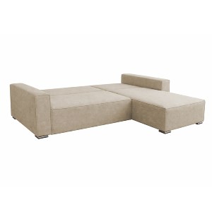 76024 ΚΑΝΑΠΕΣ ΚΡΕΒΑΤΙ ΑΝΑΣΤΡΕΨΙΜH ΓΩΝΙΑ CORNERA HM3335.03 ΜΠΕΖ ΥΦΑΣΜΑ 269x155x89Yεκ