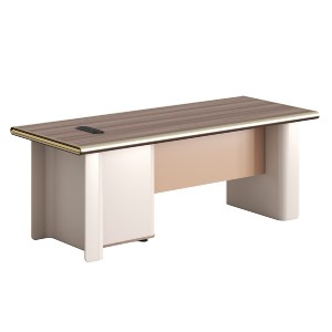 76067 ΓΡΑΦΕΙΟ ΣΕΙΡΑ SUPERON HM2138 ΜΕΛΑΜΙΝΗ ΦΥΣΙΚΟ-ΜΠΕΖ 200x85x75Υεκ.