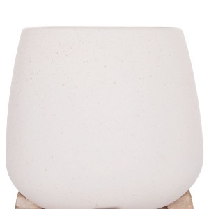 76091 ΓΛΑΣΤΡΑ ΕΣ.ΧΩΡΟΥ FRELLO HM4674.02S ΛΕΥΚΟ FIBER CEMENT--TEAK ΒΑΣΗ 14,5x14,5x16Υεκ.