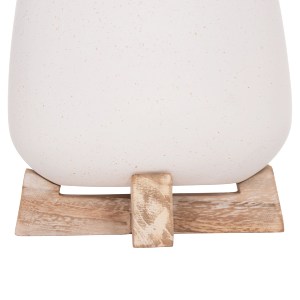 76091 ΓΛΑΣΤΡΑ ΕΣ.ΧΩΡΟΥ FRELLO HM4674.02S ΛΕΥΚΟ FIBER CEMENT--TEAK ΒΑΣΗ 14,5x14,5x16Υεκ.