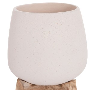 76091 ΓΛΑΣΤΡΑ ΕΣ.ΧΩΡΟΥ FRELLO HM4674.02S ΛΕΥΚΟ FIBER CEMENT--TEAK ΒΑΣΗ 14,5x14,5x16Υεκ.