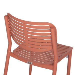 76106 ΚΑΡΕΚΛΑ ΤΡΑΠΕΖΑΡΙΑΣ HILLIARD HM6645.08 ΑΛΟΥΜΙΝΙΟ ΣΕ TERRACOTTA 46x54x78Υεκ