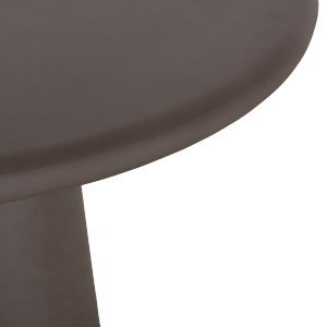 76122 ΤΡΑΠΕΖΙ ΤΡΑΠΕΖΑΡΙΑΣ ΣΤΡΟΓΓΥΛΟ NAYU HM6583.01 ΓΚΡΙ FIBER CEMENT Φ120x73Υεκ