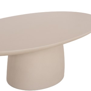 76123 ΤΡΑΠΕΖΙ ΣΑΛΟΝΙΟΥ FIBER CEMENT ΟΒΑΛ BRECCAN HM6594.02 ΜΠΕΖ 130x70x42Υεκ
