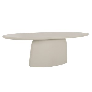 76123 ΤΡΑΠΕΖΙ ΣΑΛΟΝΙΟΥ ΟΒΑΛ BRECCAN HM6594.02 ΜΠΕΖ FIBER CEMENT 130x70x40Υεκ