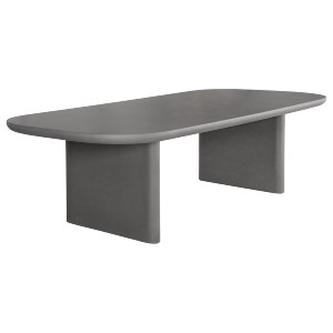 76135 ΤΡΑΠΕΖΙ ΤΡΑΠΕΖΑΡΙΑΣ AZAMI HM6600.01 ΓΚΡΙ FIBER CEMENT 240x100x75Υεκ.