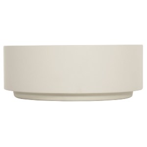 76136 ΤΡΑΠΕΖΙ ΜΕΣΗΣ ΣΤΡΟΓΓΥΛΟ KYOKO HM6579.02 ΜΠΕΖ FIBER CEMENT Φ90x34Υεκ.