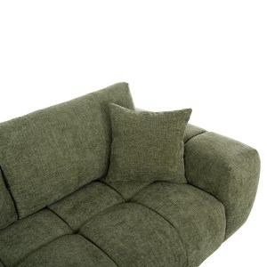 76151 ΚΑΝΑΠΕΣ ΓΩΝΙΑ (ΑΡΙΣΤΕΡΗ) COVEN HM3266.14L ΠΡΑΣΙΝΟ ΥΦΑΣΜΑ 298x102-208x85Υεκ.