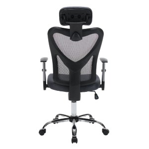 76168 ΚΑΡΕΚΛΑ ΓΡΑΦΕΙΟΥ CUORE HM1207.02 ΜΑΥΡΟΣ ΣΚΕΛΕΤΟΣ-ΓΚΡΙ MESH 63x61x125Υεκ