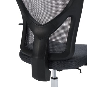 76168 ΚΑΡΕΚΛΑ ΓΡΑΦΕΙΟΥ CUORE HM1207.02 ΜΑΥΡΟΣ ΣΚΕΛΕΤΟΣ-ΓΚΡΙ MESH 63x61x125Υεκ