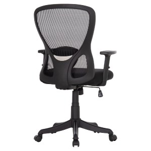 76169 ΚΑΡΕΚΛΑ ΓΡΑΦΕΙΟΥ KRAM HM1208.01 ΜΑΥΡΟΣ ΣΚΕΛΕΤΟΣ--ΜΑΥΡΟ MESH 64x64x100-108Υεκ.