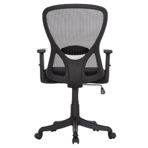 76169 ΚΑΡΕΚΛΑ ΓΡΑΦΕΙΟΥ KRAM HM1208.01 ΜΑΥΡΟΣ ΣΚΕΛΕΤΟΣ--ΜΑΥΡΟ MESH 64x64x100-108Υεκ.