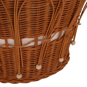 76170 ΤΡΑΠΕΖΙ ΣΑΛΟΝΙΟΥ PERRAL HM18164.02L FIBER CEMENT ΛΕΥΚΟ-ΦΥΣΙΚΟ RATTAN--Φ55x45Υεκ