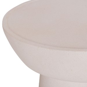 76193 ΤΡΑΠΕΖΙ ΣΑΛΟΝΙΟΥ PIRSON HM18155.02 FIBER CEMENT ΣΕ ΛΕΥΚΟ--Φ60x36Υεκ.
