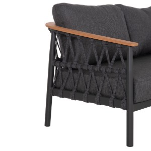 76200 ΣΕΤ ΣΑΛΟΝΙ 5ΤΜΧ STREAM HM6426.01 ΑΝΘΡΑΚΙ ΑΛΟΥΜΙΝΙΟ-STRAP ΣΧΟΙΝΙ-OLEFIN