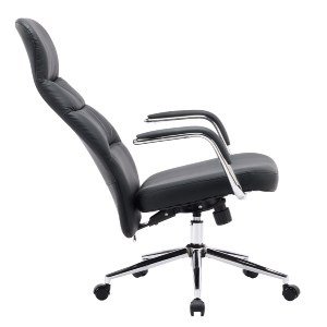 76213 ΚΑΡΕΚΛΑ ΓΡΑΦΕΙΟΥ TEETER HM18355.01 ΜΑΥΡΟ PU ΔΕΡΜΑ--ΒΑΣΗ ΧΡΩΜΙΟΥ 67x66x121Υεκ