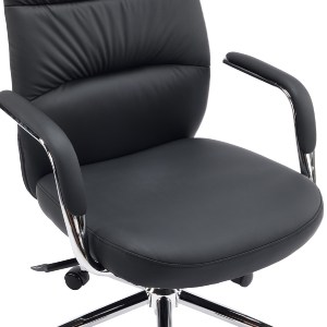 76213 ΚΑΡΕΚΛΑ ΓΡΑΦΕΙΟΥ TEETER HM18355.01 ΜΑΥΡΟ PU ΔΕΡΜΑ--ΒΑΣΗ ΧΡΩΜΙΟΥ 67x66x121Υεκ