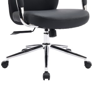 76213 ΚΑΡΕΚΛΑ ΓΡΑΦΕΙΟΥ TEETER HM18355.01 ΜΑΥΡΟ PU ΔΕΡΜΑ--ΒΑΣΗ ΧΡΩΜΙΟΥ 67x66x121Υεκ