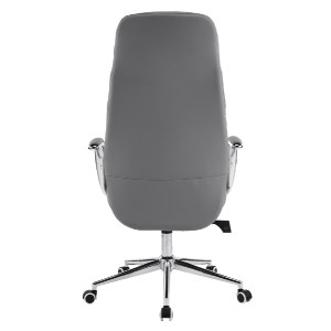 76215 ΚΑΡΕΚΛΑ ΓΡΑΦΕΙΟΥ TEETER HM18355.10 ΓΚΡΙ PU ΔΕΡΜΑ--ΒΑΣΗ ΧΡΩΜΙΟΥ 67x66x121Υεκ