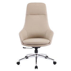 76218 ΚΑΡΕΚΛΑ ΓΡΑΦΕΙΟΥ BEKKER HM18359.02 ΜΠΕΖ PU ΔΕΡΜΑ--ΒΑΣΗ ΧΡΩΜΙΟΥ 67x67x126Υεκ