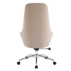 76218 ΚΑΡΕΚΛΑ ΓΡΑΦΕΙΟΥ BEKKER HM18359.02 ΜΠΕΖ PU ΔΕΡΜΑ--ΒΑΣΗ ΧΡΩΜΙΟΥ 67x67x126Υεκ