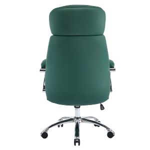 76221 ΚΑΡΕΚΛΑ ΓΡΑΦΕΙΟΥ TOREN HM18357.07 ΠΡΑΣΙΝΟ PU ΔΕΡΜΑ--ΒΑΣΗ ΧΡΩΜΙΟΥ 66x74x128Υεκ