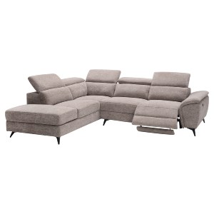 76233 ΚΑΝΑΠΕΣ ΑΡΙΣΤΕΡΗ ΓΩΝΙΑ-ΑΝΑΚΛΙΣΗ & ΑΠΟΘ.ΧΩΡΟΣ-RESTRO HM3339.02L ΜΠΕΖ ΥΦΑΣΜΑ 284x224x76Υεκ