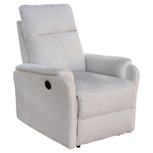 76239 ΠΟΛΥΘΡΟΝΑ RELAX ΜΕ ΗΛΕΚΤΡΙΚΗ ΑΝΑΚΛΙΣΗ SYNTHIA HM3309.01 ΜΠΕΖ ΥΦΑΣΜΑ 75x87x102Yεκ