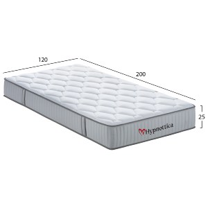 76252 ΣΤΡΩΜΑ ΗΜΙΔΙΠΛΟ HYPNOTTICA HM748.02 POCKET SPRINGS--ΛΕΥΚΟ 120x200x25Υεκ.
