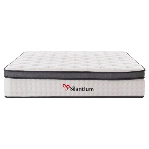 76255 ΣΤΡΩΜΑ ΔΙΠΛΟ SILENTIUM HM749.05 POCKET SPRINGS--ΛΕΥΚΟ 150x200x30Υεκ.
