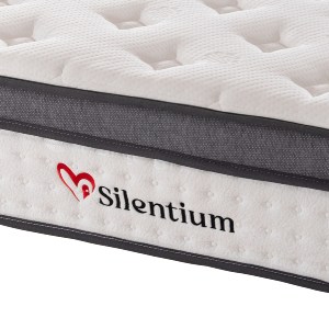 76257 ΣΤΡΩΜΑ ΜΟΝΟ SILENTIUM HM749.01 POCKET SPRINGS--ΛΕΥΚΟ 90x190x30Υεκ.