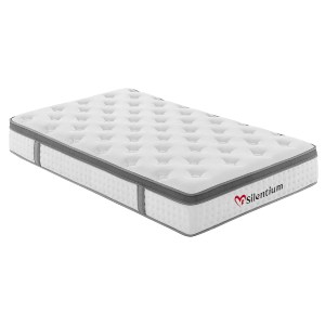 76258 ΣΤΡΩΜΑ ΗΜΙΔΙΠΛΟ SILENTIUM HM749.02 POCKET SPRINGS--ΛΕΥΚΟ 120x200x30Υεκ.