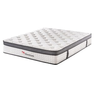 76259 ΣΤΡΩΜΑ ΔΙΠΛΟ SILENTIUM HM749.06 POCKET SPRINGS--ΛΕΥΚΟ 160x200x30Υεκ.