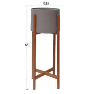 76267 ΓΛΑΣΤΡΑ ΕΣΩΤ.ΧΩΡΟΥ RENTIL HM4684.03L FIBER CEMENT ΧΡΩΜΑ ΓΚΡΙ--ΒΑΣΗ TEAK Φ25x65Υ