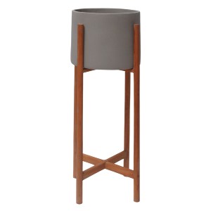 76267 ΓΛΑΣΤΡΑ ΕΣΩΤ.ΧΩΡΟΥ RENTIL HM4684.03L FIBER CEMENT ΧΡΩΜΑ ΓΚΡΙ--ΒΑΣΗ TEAK Φ25x65Υ