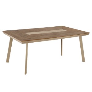 76292 ΤΡΑΠΕΖΙ ΑΛΟΥΜΙΝΙΟΥ TABER HM5131.04 ΚΑΠΟΥΤΣΙΝΟ ΜΕ POLYWOOD TOP 200x100x75Υεκ