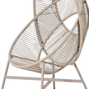 76298 ΠΟΛΥΘΡΟΝΑ-ΦΩΛΙΑ RULER HM6506.02 ΜΟΚΑ ΜΕΤΑΛΛΟ-P.E.RATTAN--ΓΚΡΙ ΜΑΞΙΛΑΡΙΑ 90x85x149Υεκ
