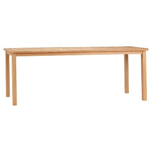 76300 ΤΡΑΠΕΖΙ ΟΡΘΟΓΩΝΙΟ FINTO HM6616 ΞΥΛΟ TEAK--ΦΥΣΙΚΟ 200x100x75Υεκ.