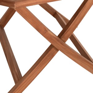 76302 ΤΡΑΠΕΖΙ ΠΟΛΥΓΩΝΟ ΠΤΥΣΣΟΜΕΝΟ KARLIN HM6618 ΞΥΛΟ TEAK ΣΕ ΦΥΣΙΚΟ ΧΡΩΜΑ 120x120x75Yεκ.