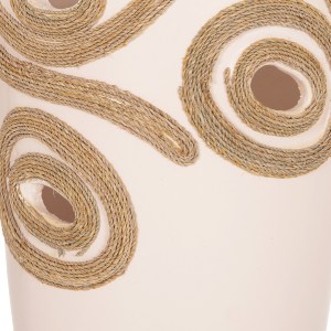 76313 ΕΠΙΤΡΑΠΕΖΙΟ ΔΙΑΚΟΣΜΗΤΙΚΟ ΒΑΖΟ DEAN HM4677.02L ΤΕΡΑΚΟΤΑ ΣΕ ΚΡΕΜ--Φ22x33Υεκ.