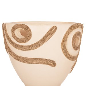 76316 ΕΠΙΤΡΑΠΕΖΙΟ ΔΙΑΚΟΣΜΗΤΙΚΟ ΒΑΖΟ DEAN HM4678.02 ΤΕΡΑΚΟΤΑ ΣΕ ΚΡΕΜ--Φ25x28Υεκ.