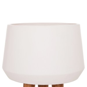 76318 ΓΛΑΣΤΡΑ ΕΣΩΤ.ΧΩΡΟΥ QUAN HM4680.02L FIBER CEMENT ΛΕΥΚΟ--ΒΑΣΗ TEAK Φ38x62Υεκ