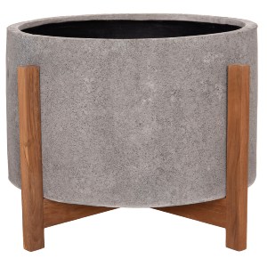 76322 ΓΛΑΣΤΡΑ ΕΣΩΤ.ΧΩΡΟΥ HOFF HM4682.03L FIBER CEMENT ΓΚΡΙ-TEAK ΒΑΣΗ Φ50x35Υεκ